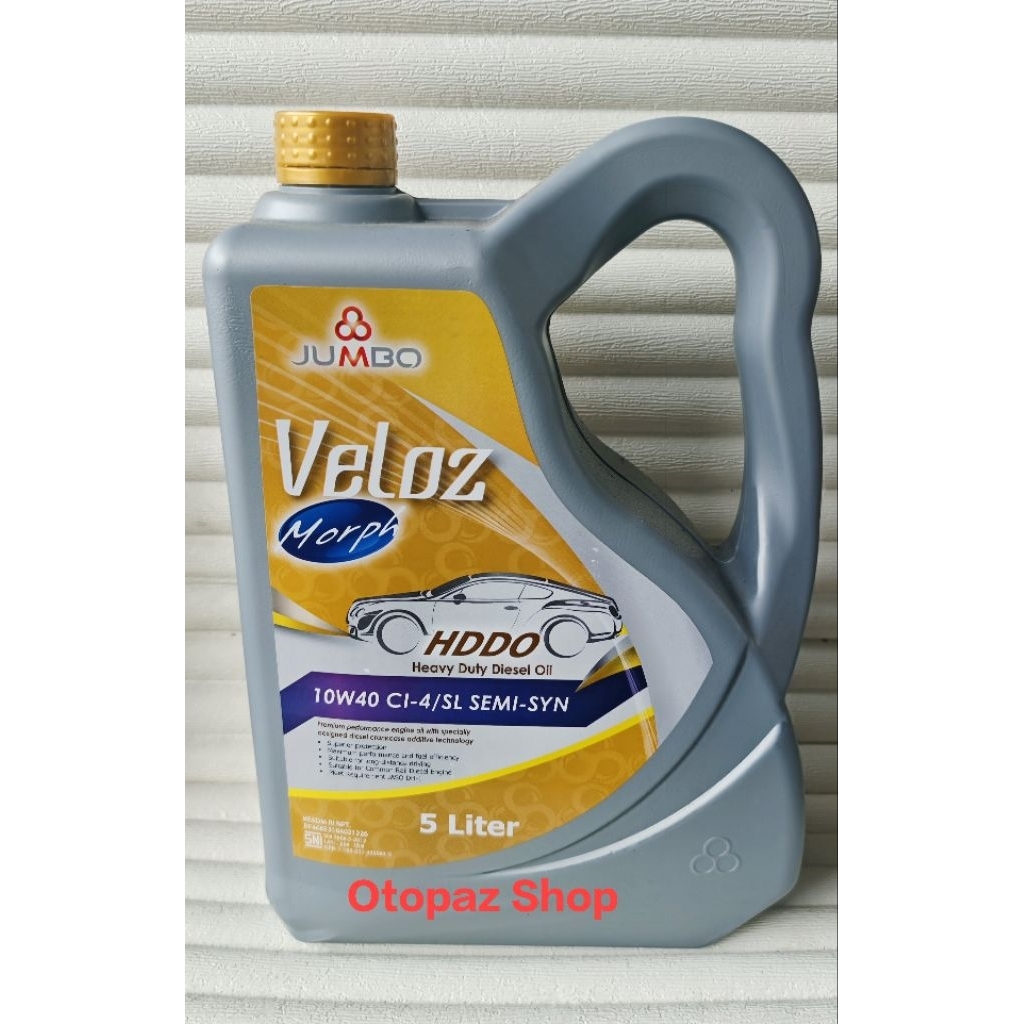 oli mobil diesel 5Liter 10w40 10w 40 10w-40 CI-4 SL Semi syn