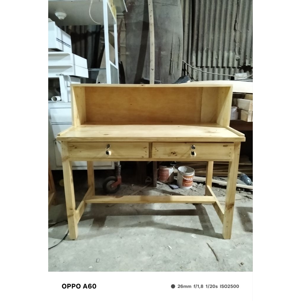 meja kasir kayu jati belanda