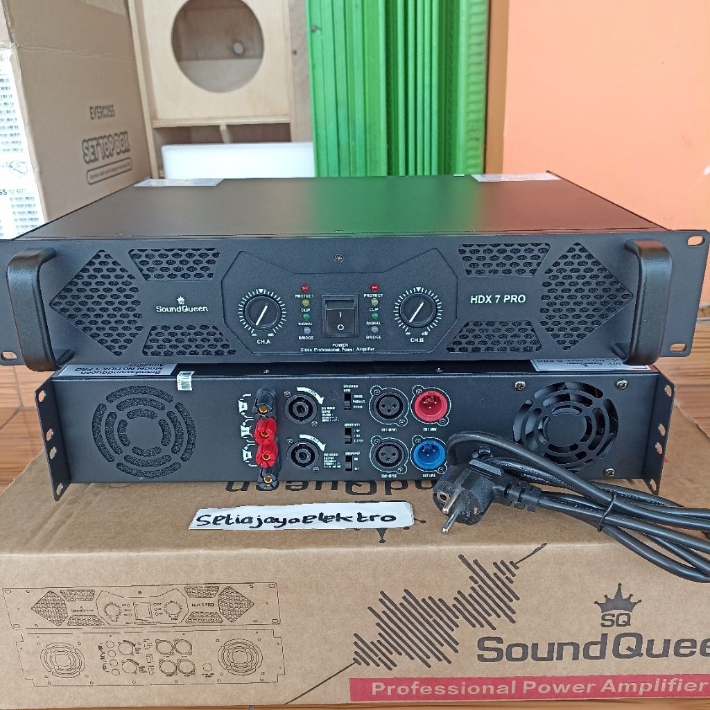 power soundqueen hdx 7 pro power amplifier soundqueen 2x700 Watt 2x1050 Watt original