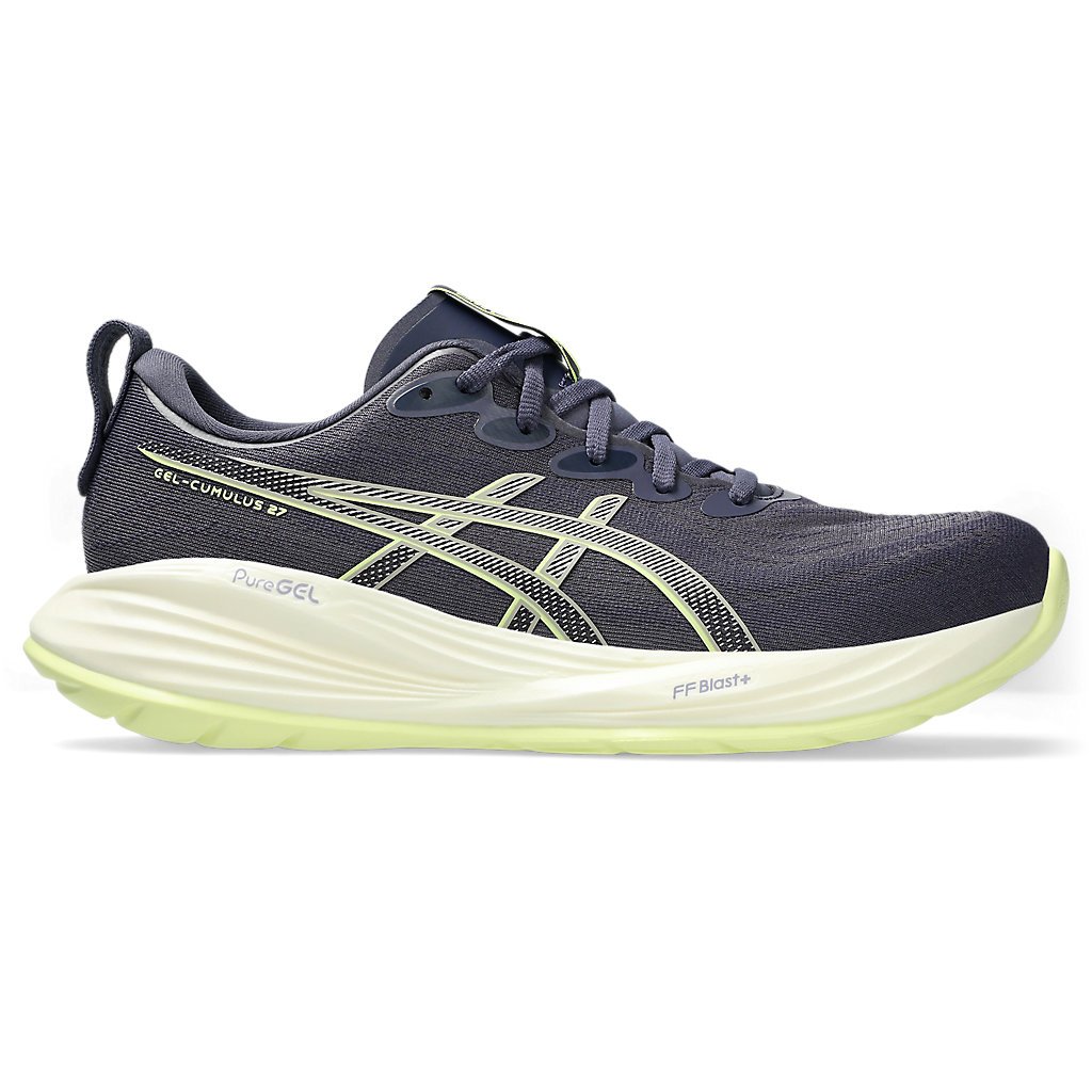 ASICS Gel Cumulus 27 Men Standart Indigo Fog/Lucid Yellow - Sepatu Lari Running Original