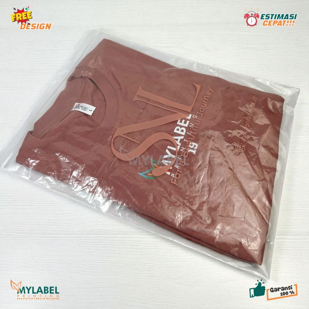 Plasik Packing Model Klip Bening | plastik baju  | packing | plastik sablon | Custom design