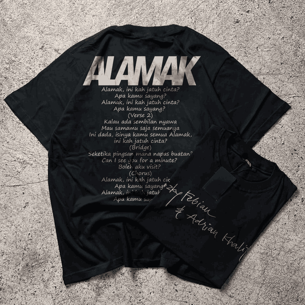 CHILLMODE Baju Kaos Distro Band Rizky Febian Feat  Adrian Khalif 9 Nyawa Merchandise Tshirt Unisex