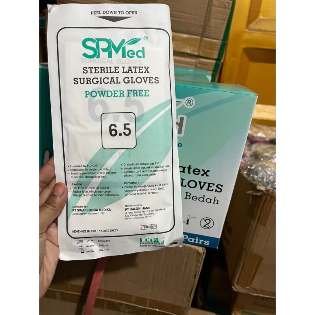 Handskun Steril SPMed 6,5 PROMO isi 50psng