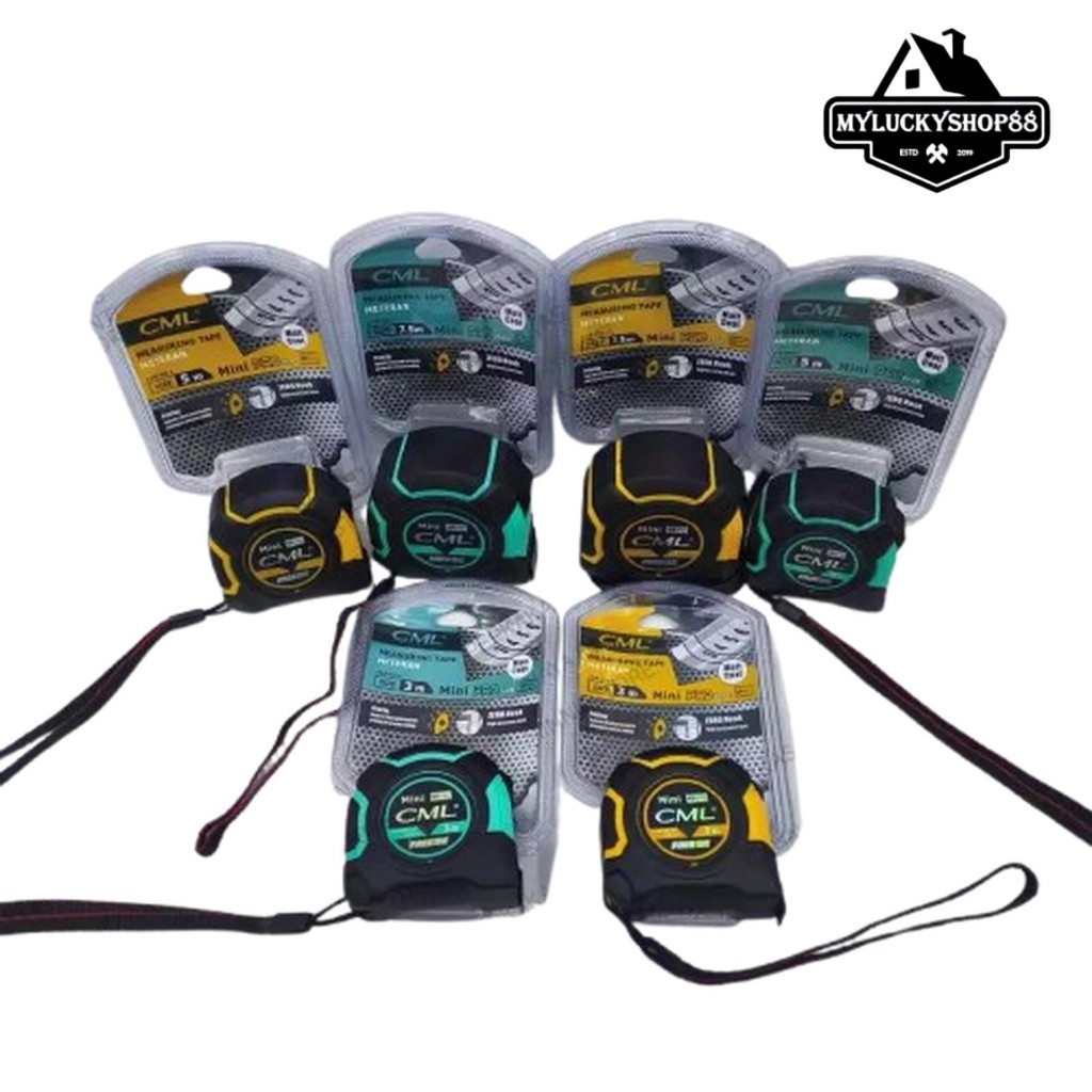 Camel Alat Ukur Meteran Mini Rubber Grip 3M 5M 7.5M CML Measuring Tape Roll 3 5 7.5 M Meter