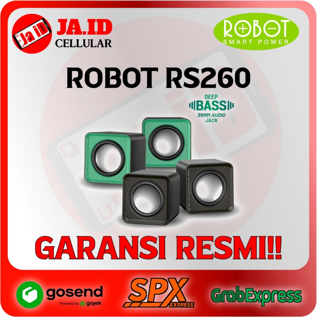 SPEAKER BLUETOOTH ROBOT SPEAKER USB ROBOT RS260 ORIGINAL RESMI