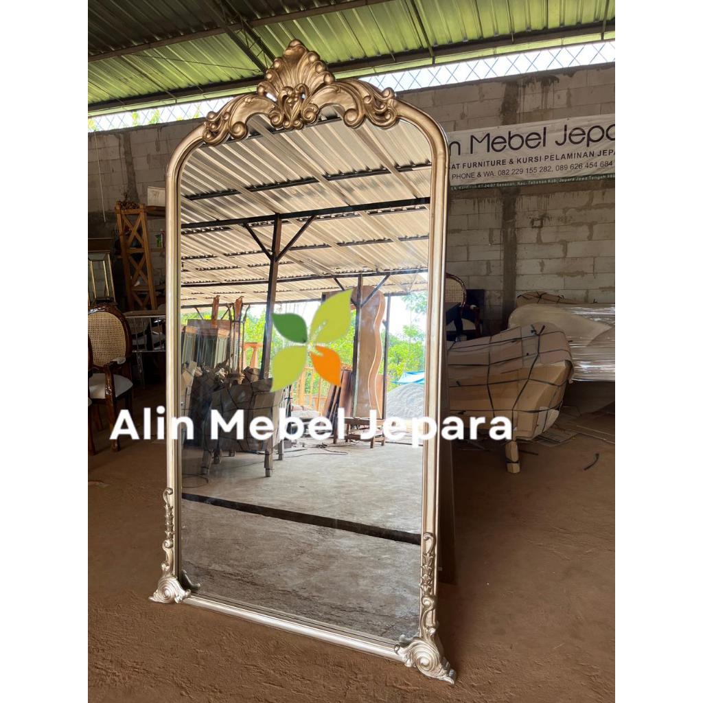 Standing miror ukir , pigura kaca , standing miror ukir