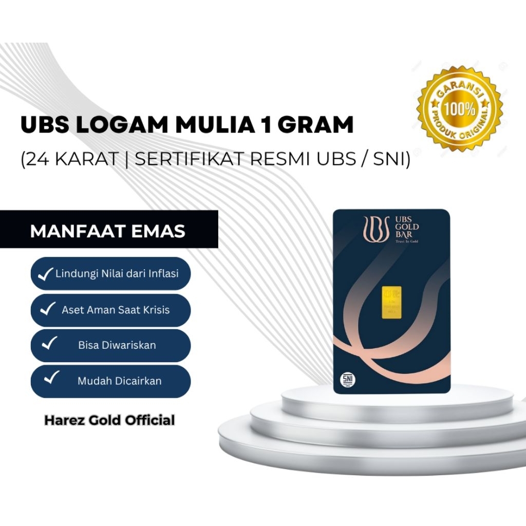 UBS Logam Mulia 1 Gram Original