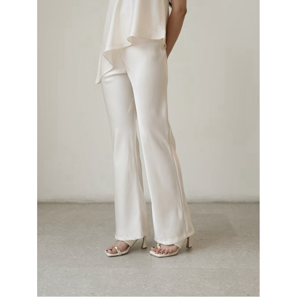 Preloved Layla Satin Pants Ivory