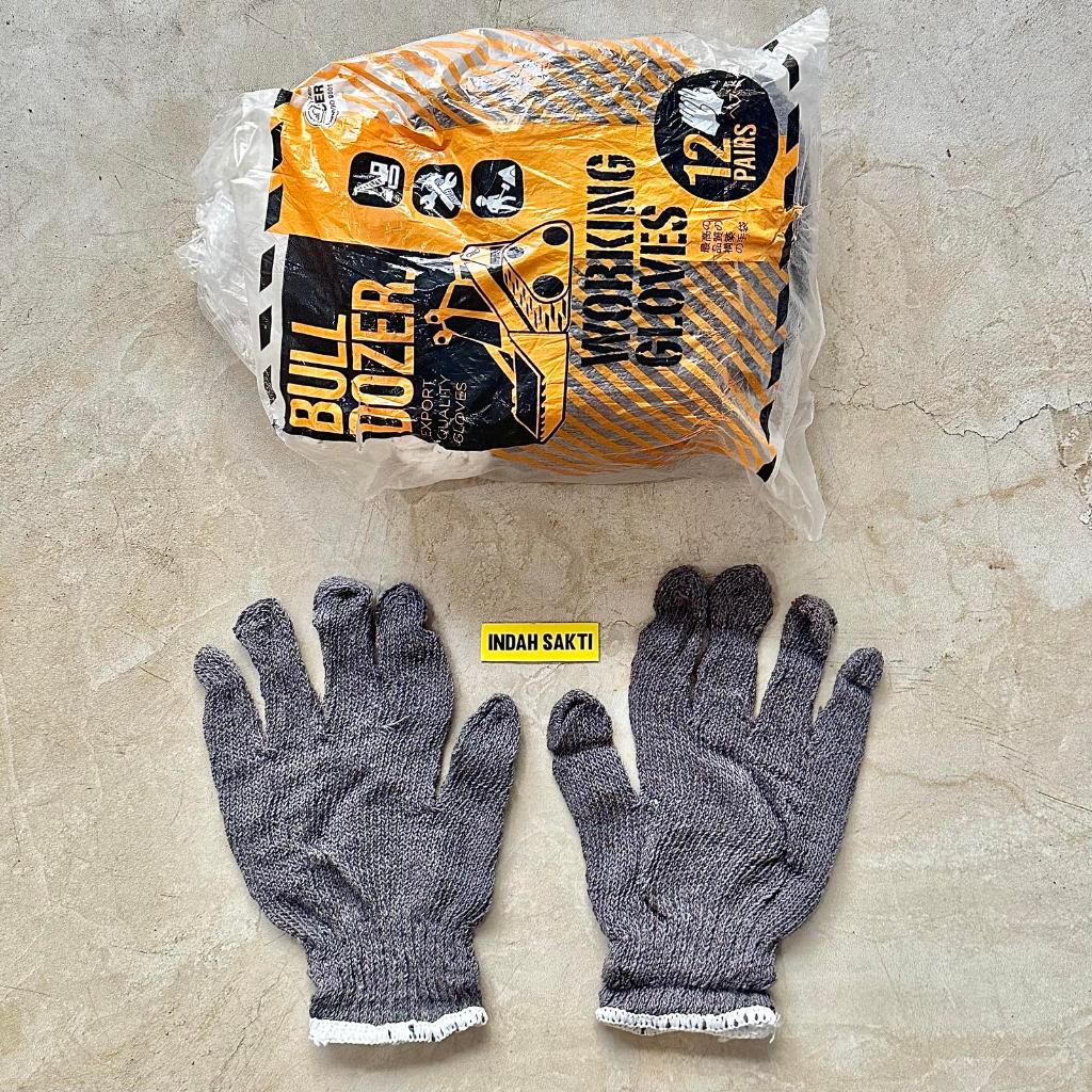 Sarung Tangan Kerja Sarung Tangan Kain Working Gloves 12 pasang Bull Dozer