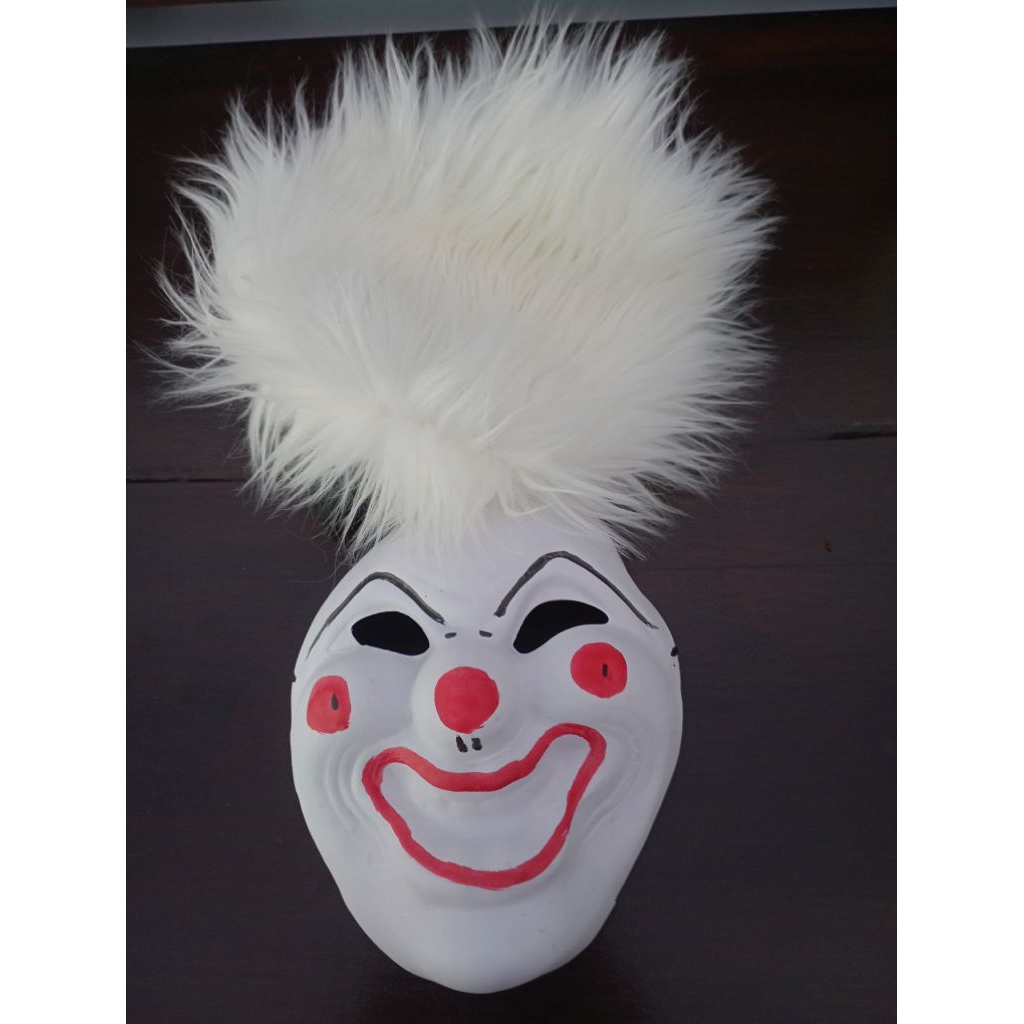 Topeng Badut + Rambut Preloved