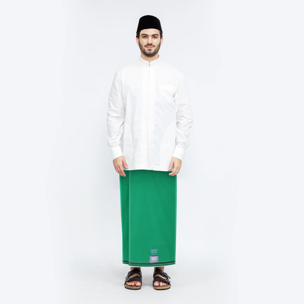Sarung BHS Cosmo Nahdho Silver Polos Hijau
