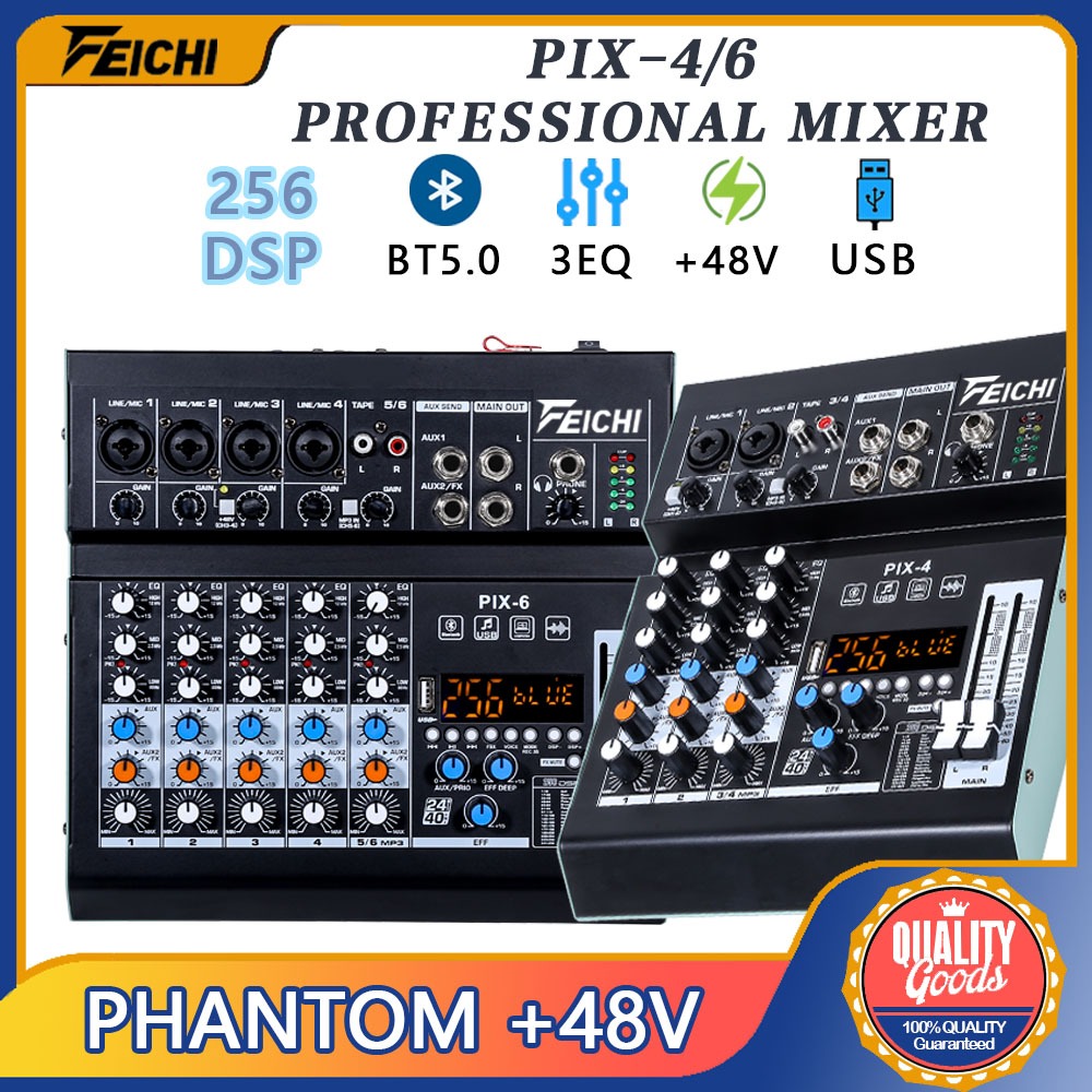 Mixer 4 chanel /mixer audio/mixer 4 chanel termurah /mixer mini/ Amplifier Bluetooth Mini mixer ashl