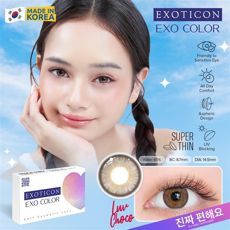(Bisa COD) Softlens Exo Color Nami Hongdae Itaewon Darling Kpop Innocent Softlens Minus Tinggi , Sof