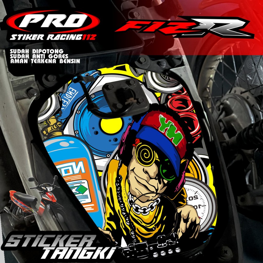 STIKER TANGKI FIZR STIKER TANGKI TEMPEL BODY MOTOR FIZR STIKER TANGKI FIZR