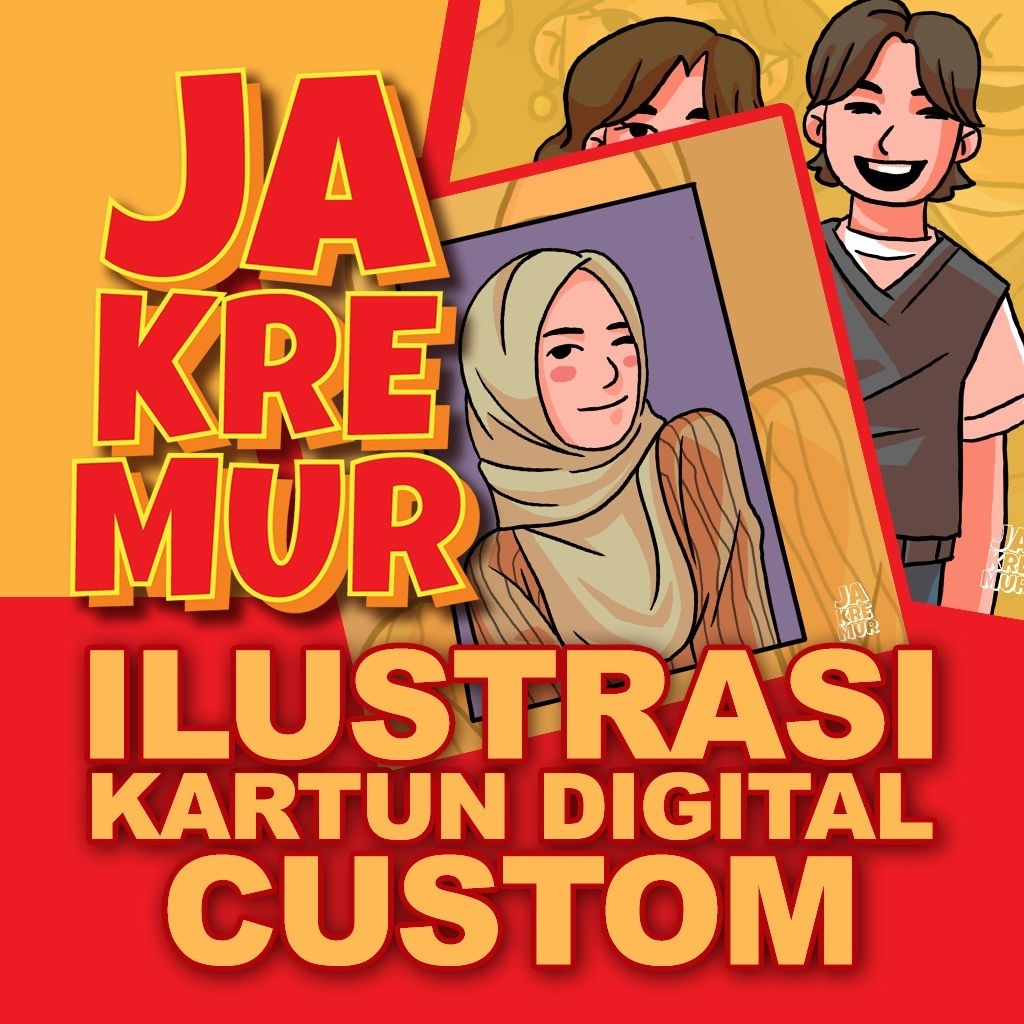 DESAIN ILUSTRASI KARTUN DIGITAL CUSTOM