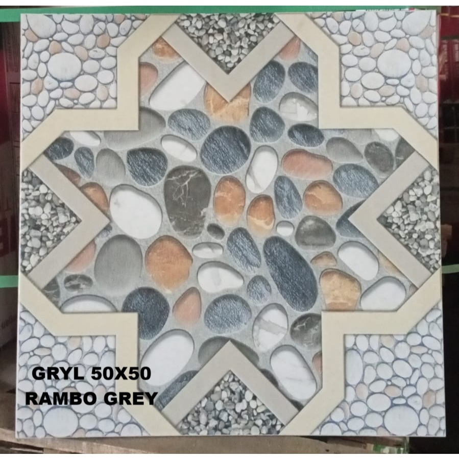 KERAMIK LANTAI KASAR 50X50 GRANDROYAL RAMBO GREY KW 1 KERAMIK LANTAI 50X50 KERAMIK 50X50 KASAR