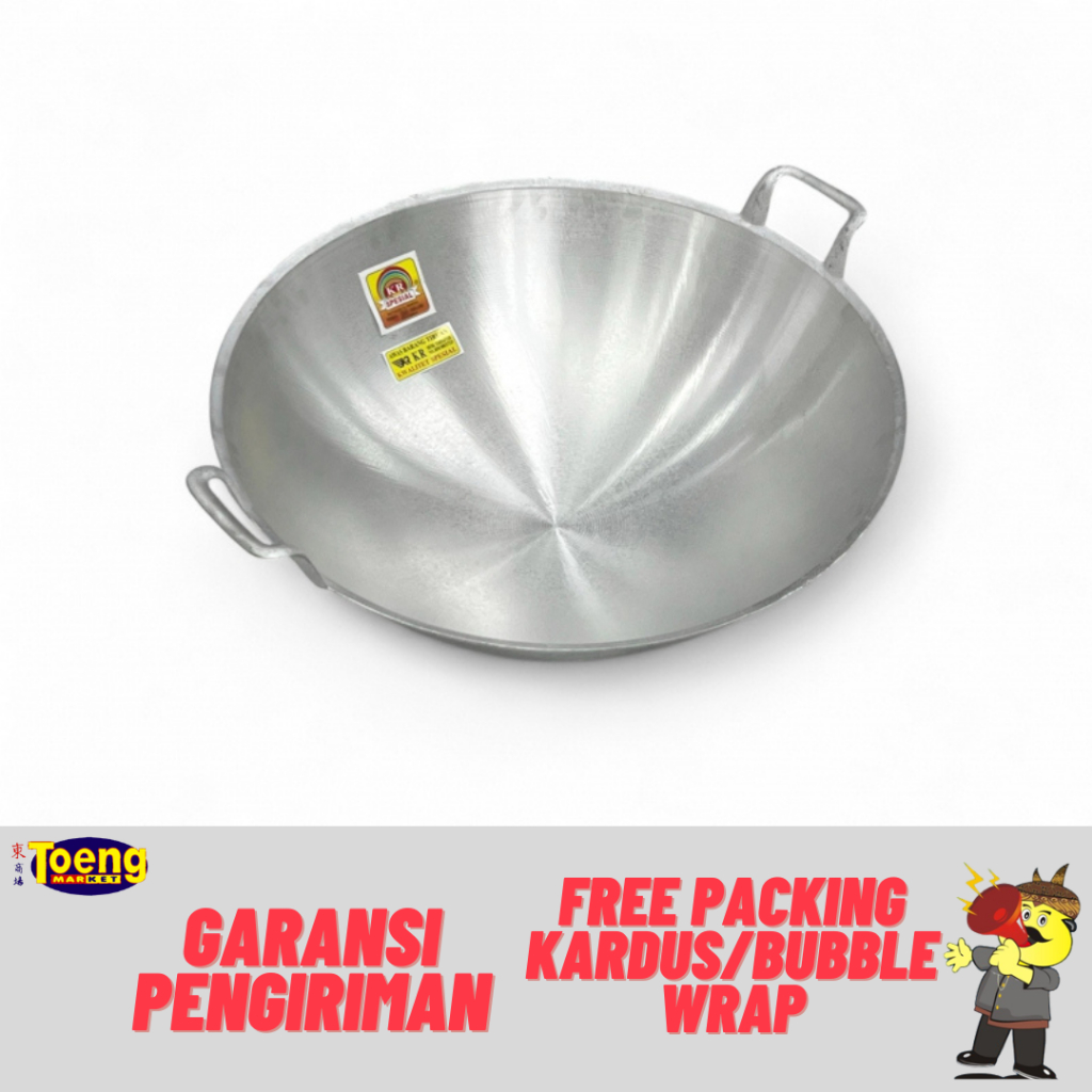 Wajan Aluminium 70cm - WAJAN ALUMINIUM COR NO.28 TEBAL KR