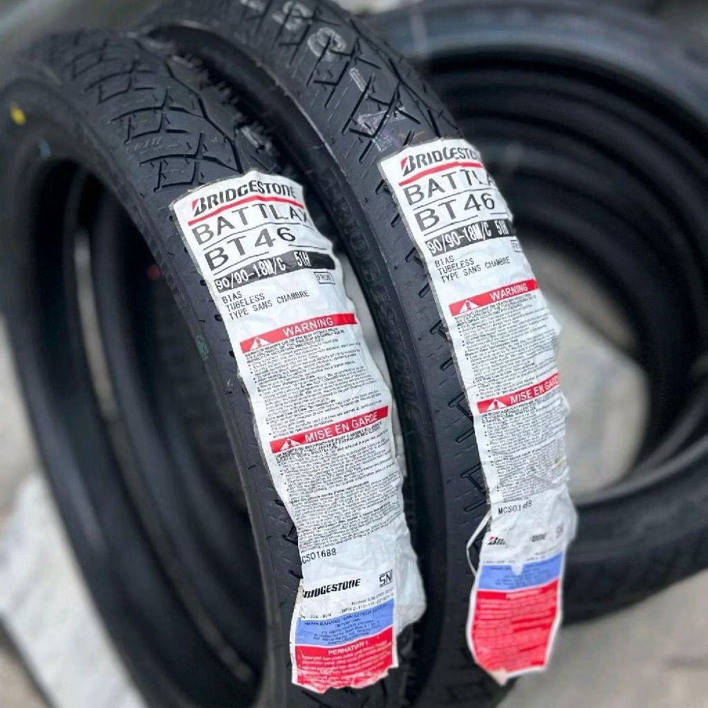 BAN BATTLAX BT46 RING 18 UKURAN 100/90 100/80 & 90/90 PRODUKSI 2025 YAMAHA RX KING Ban BATTLAX BT 46