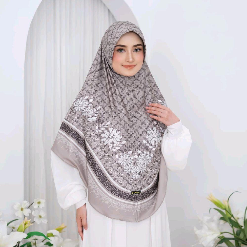 Hijab Bergo Jumbo Printing Sublim xxl Kerudung syari Terbaru 2025 muslim jilbab Instan Khimar motif 
