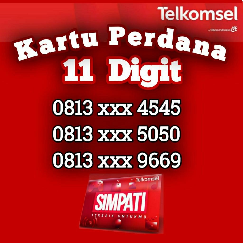 Simpati 11 Digit + 3 GB Masa Aktif 1 Tahun