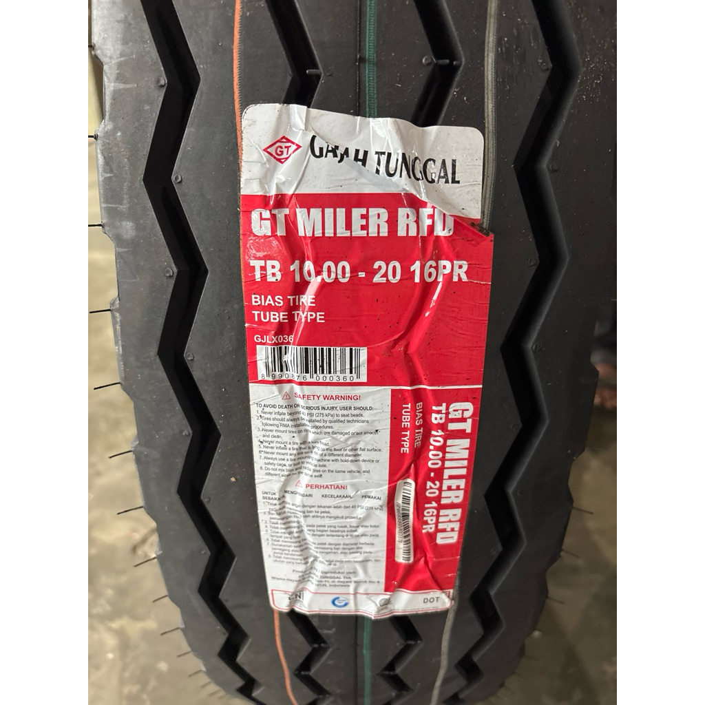 BAN TRUK GAJAH TUNGGAL 1000-20 16PR MILER RFD GT