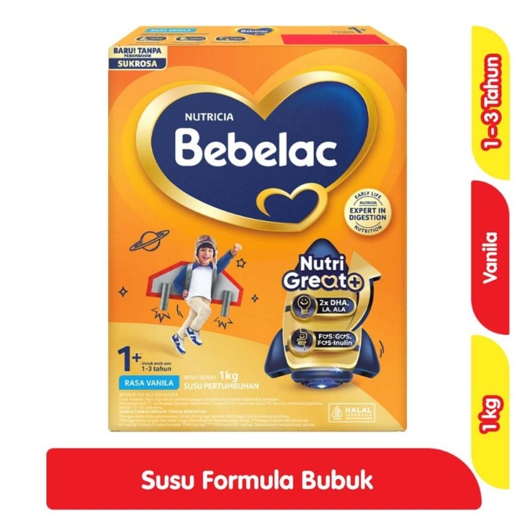 Bebelac 3 / 4 Vanila / Madu 800g / 1kg (1000g) & 1.8kg (1800g)