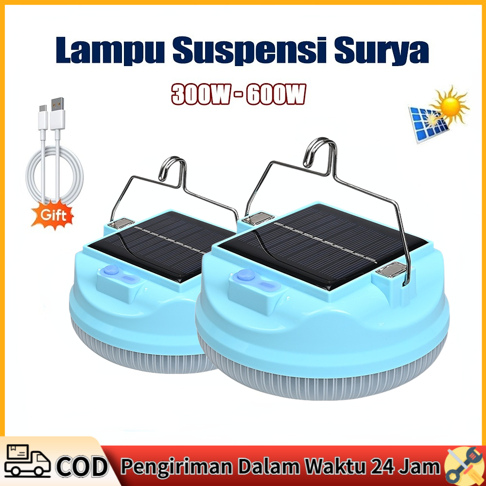 [Beli 1 gratis 1] lampu led emergency ufo 900w /solar panel led/ lampu emergency gantung lampu taman