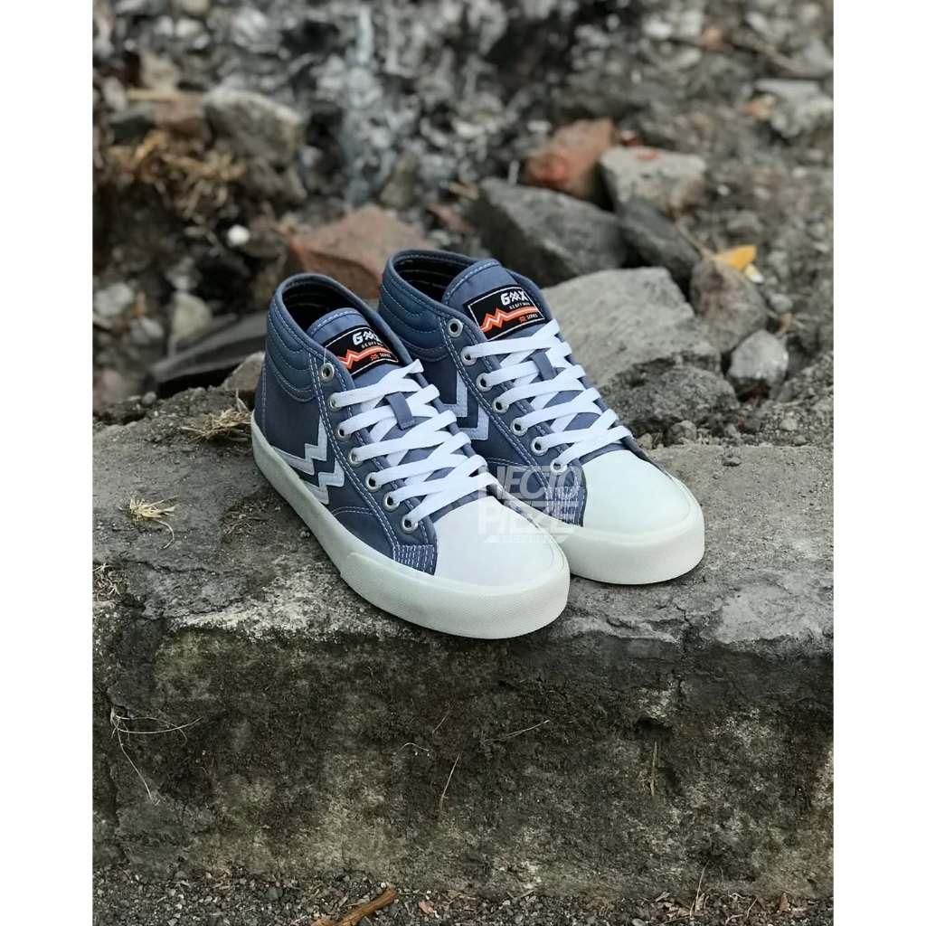 Geoff Max - Maverick Mid Highschool White | Sepatu Sneakers