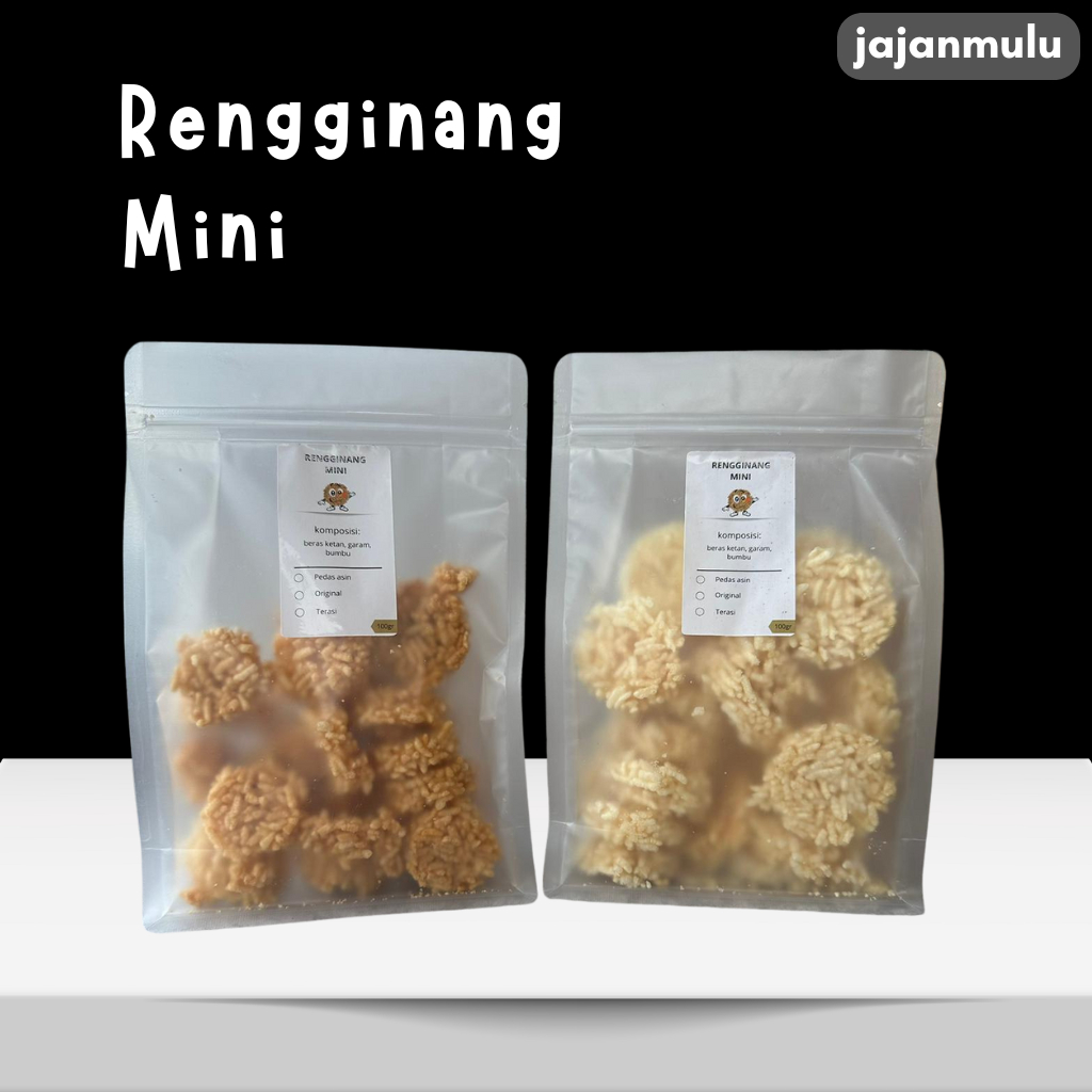 kerupuk rengginang kecil mini original terasi