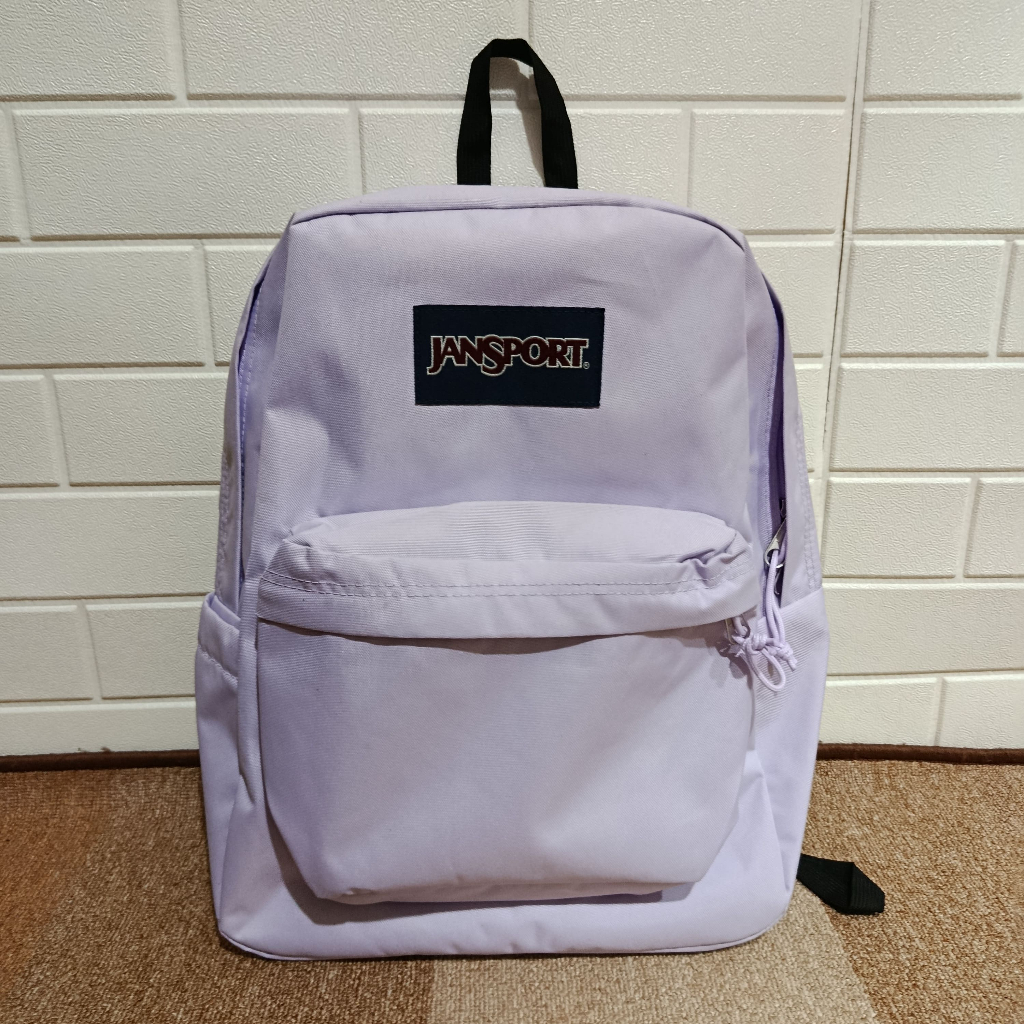 Tas Jansport Ransel SuperBreak Backpack Pastel Lilac Original Daypack Campus Pria Wanita