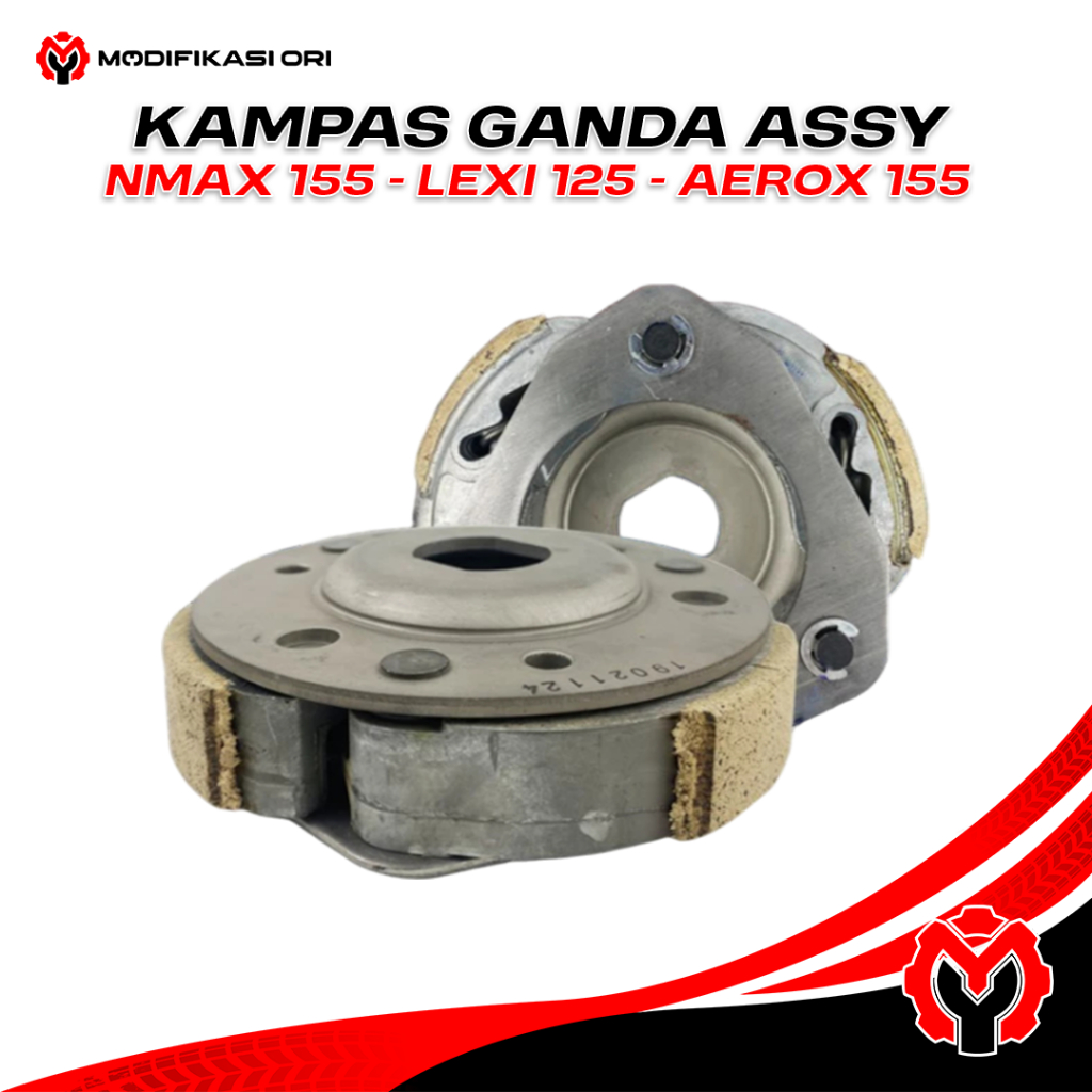 NMAX 155 - KAMPAS GANDA ASSY Kampas Ganda Ori Assy SET Lengkap Aerox Nmax Lexi Kampas Ganda
