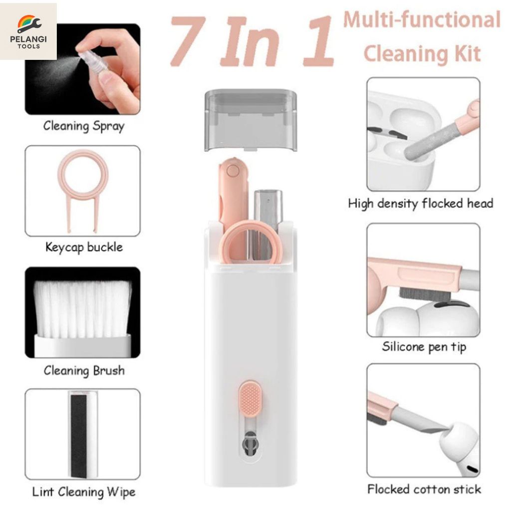 Pembersih Laptop 7 In 1 Keyboard Earphone Multifungsi