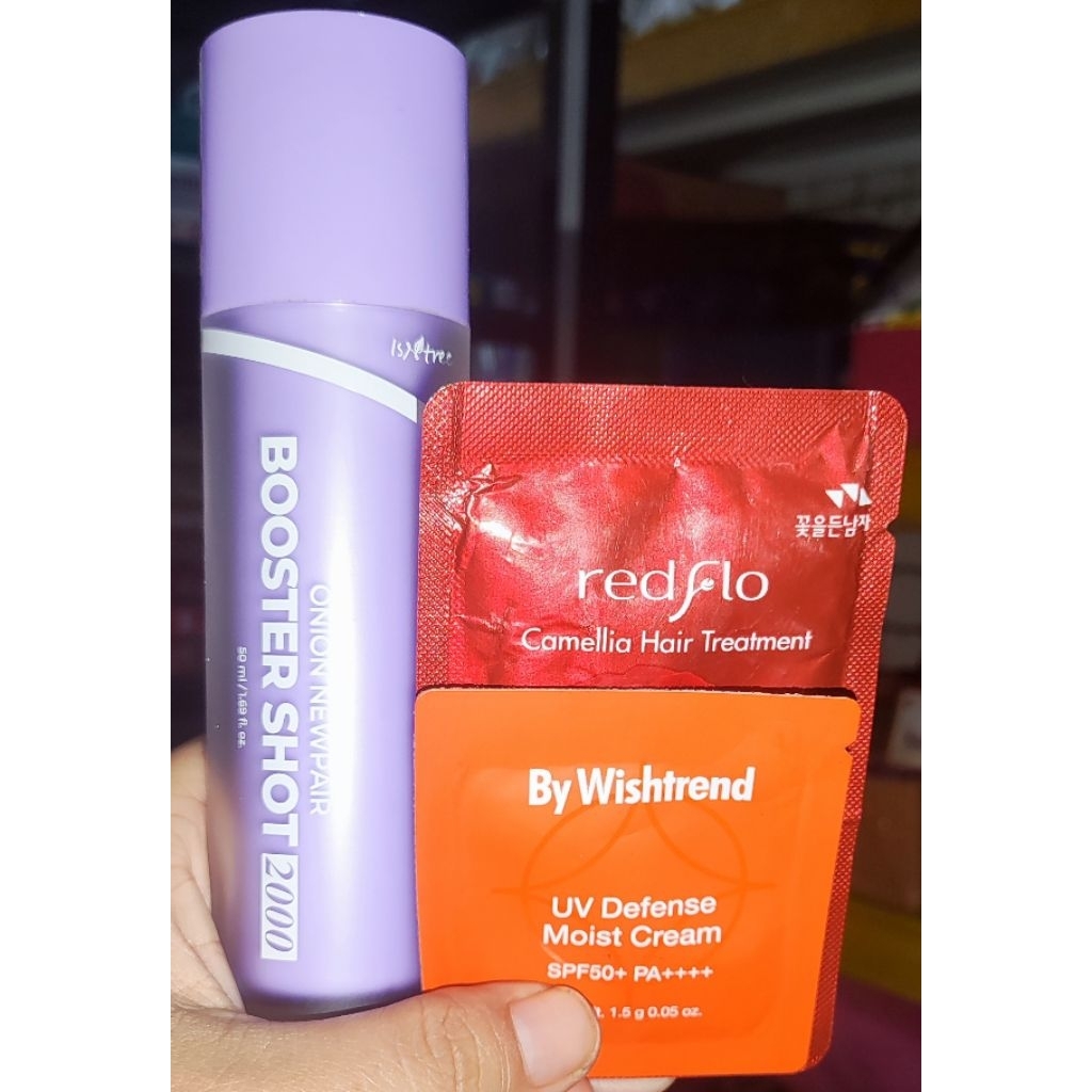 [Preloved] Isntree Onion Newpair Booster Shot 2000 50ML Free 2 sample