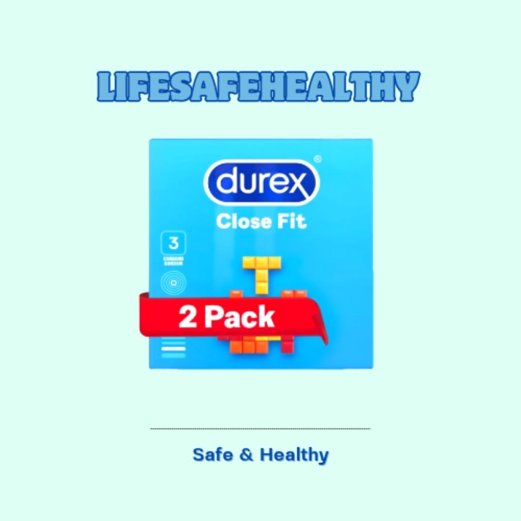 Durex Close Fit Kondom Ketat Kondom Aman Pria 3s x 2pcs