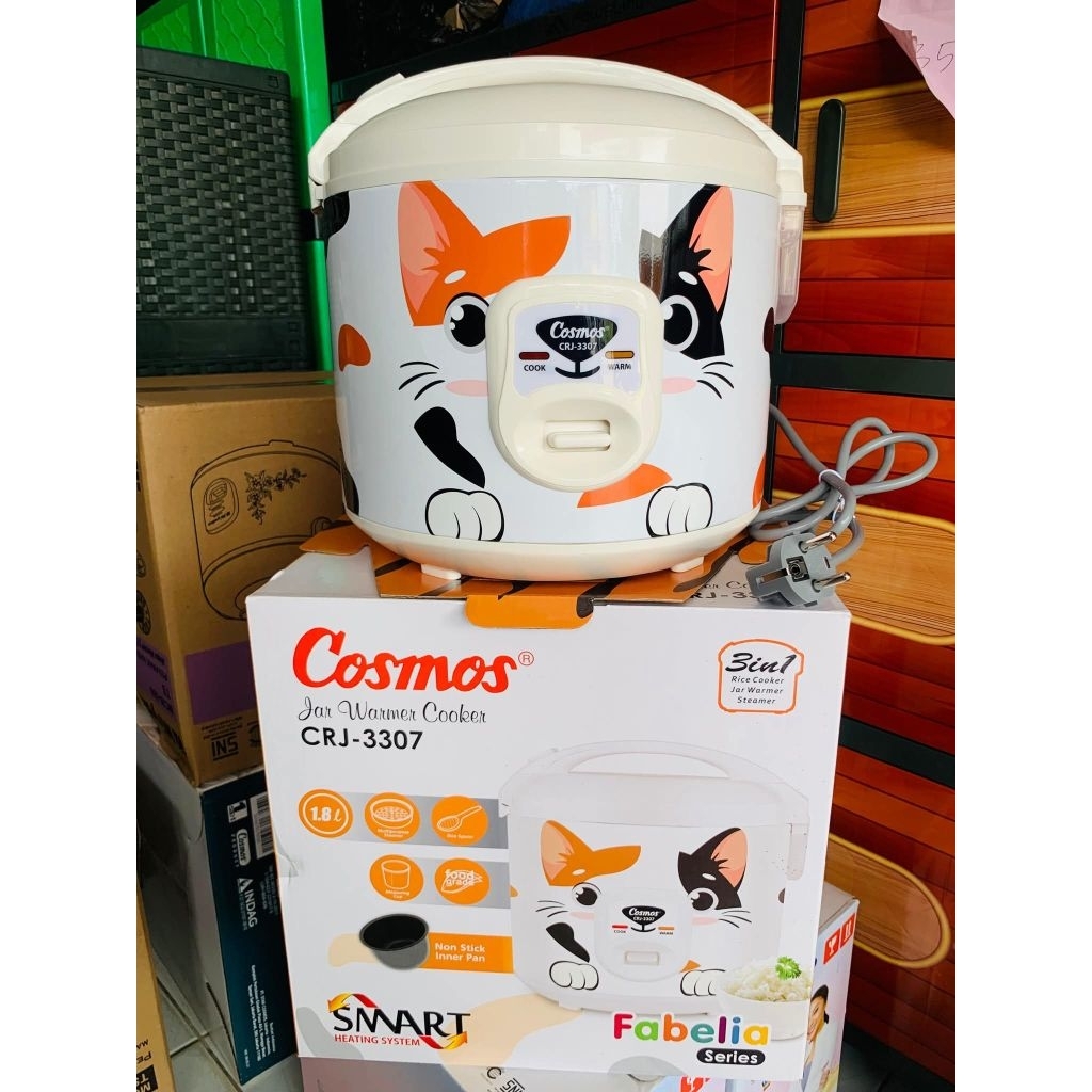Rice Cooker Cosmos CRJ-3307 Ukuran 1,8 Liter Fabelia Series Karakter Binatang Lucu