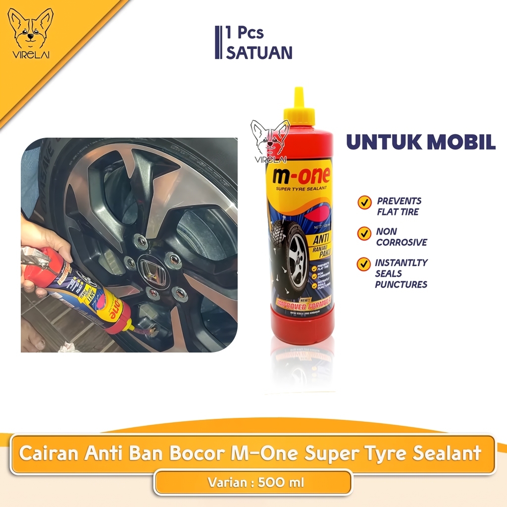 Cairan Anti Bocor Ban Mobil Tubeless 500ml Pelindung Velg dari Paku