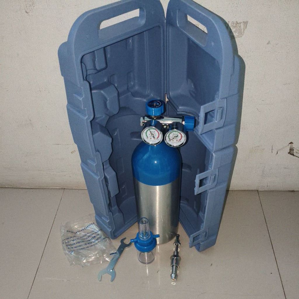 Tank Tabung Aluminium Oxigen dalam Koper Portable