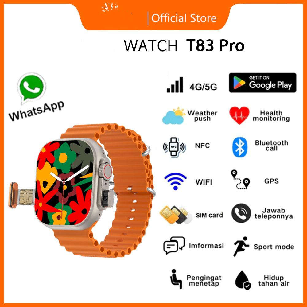 [5G Sim card] Smartwatch S9 ULTRA 4G & 5G | RAM 2 / 16GB | SIM CARD | Bisa Nonton Youtube | Bisa Non