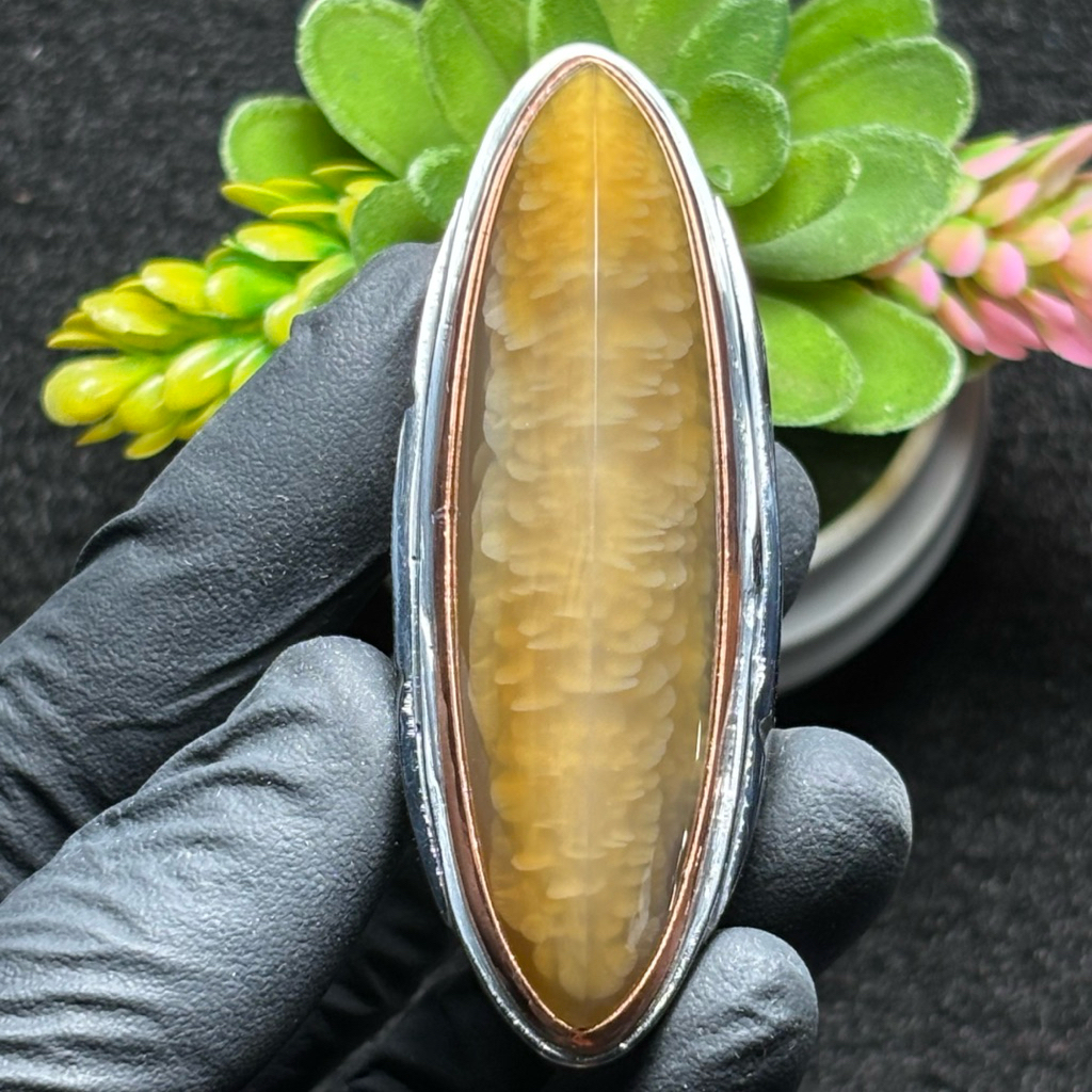 Batu Pandan Rudal Nasmut Sisik Betok Emas – Motif Alami Unik