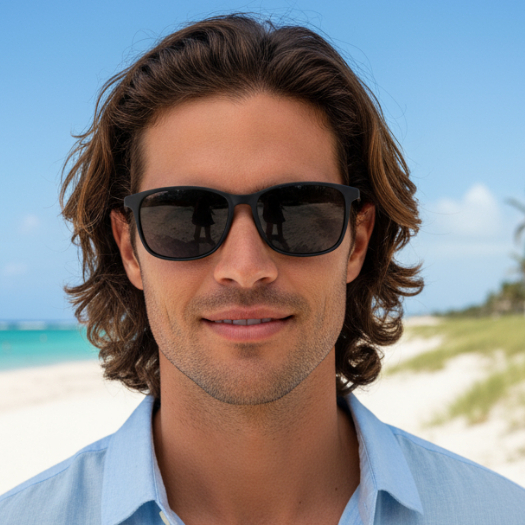 Kacamata Fashion Pria Police Lensa Polaris Anti Silau Cocok Berkendara Motor Mobil Kaca Mata Hitam P