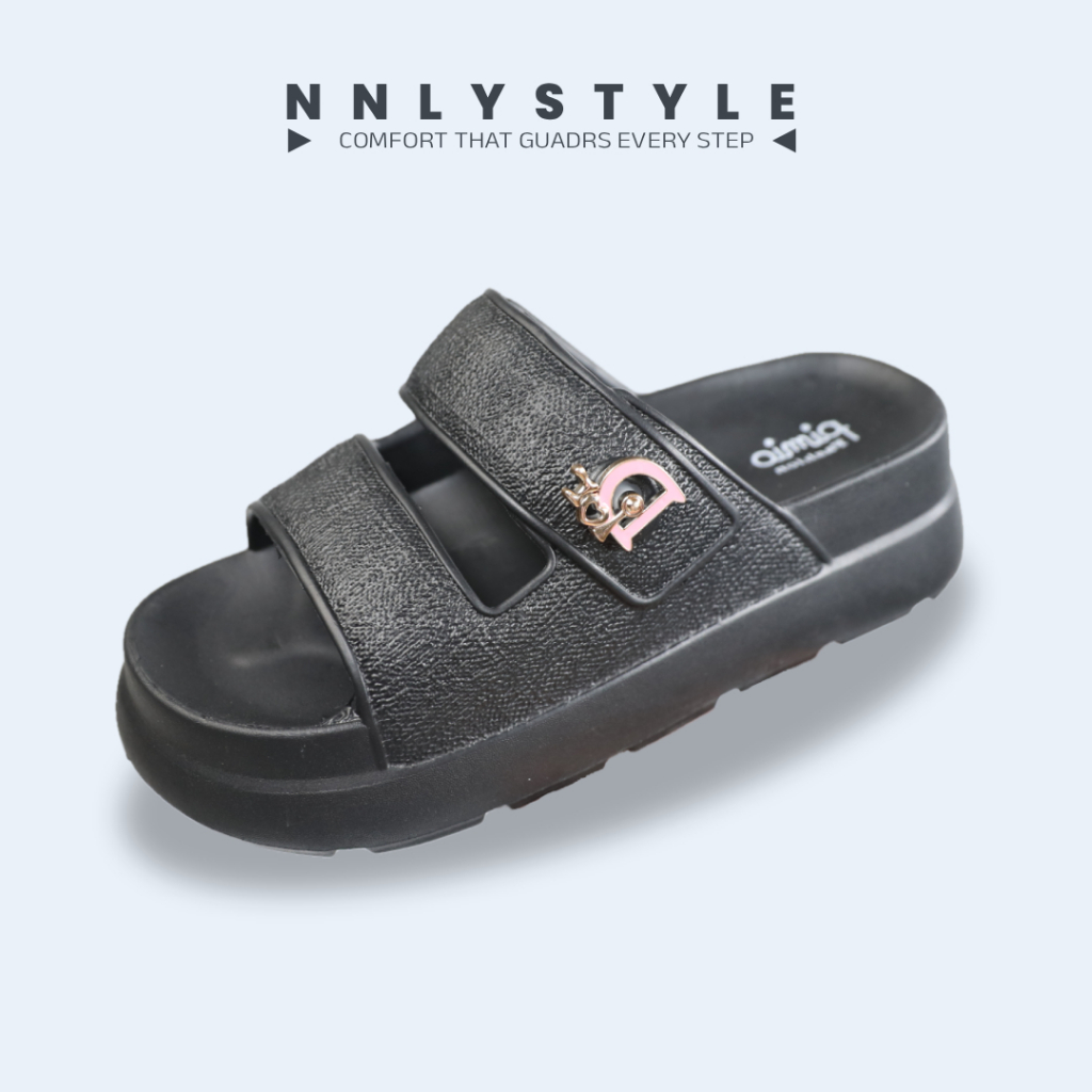 Sandal Wanita Slip On 2538M Sandal Kondangan Wanita/ Sandal Acara Bahan EVA Rubber Full
