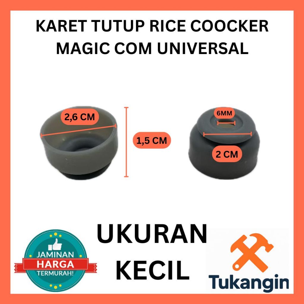 GROSIR Karet Tutup Tengah Magic Com Universal – Ukuran KECIL Kompatibel Semua Merk Heatsink Fan