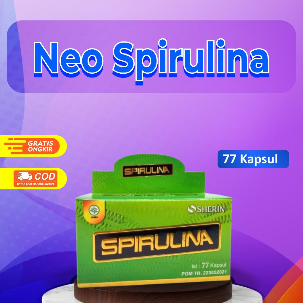 NSP Neo Spirulina 77 Kapsul Detoks & Imun Booster