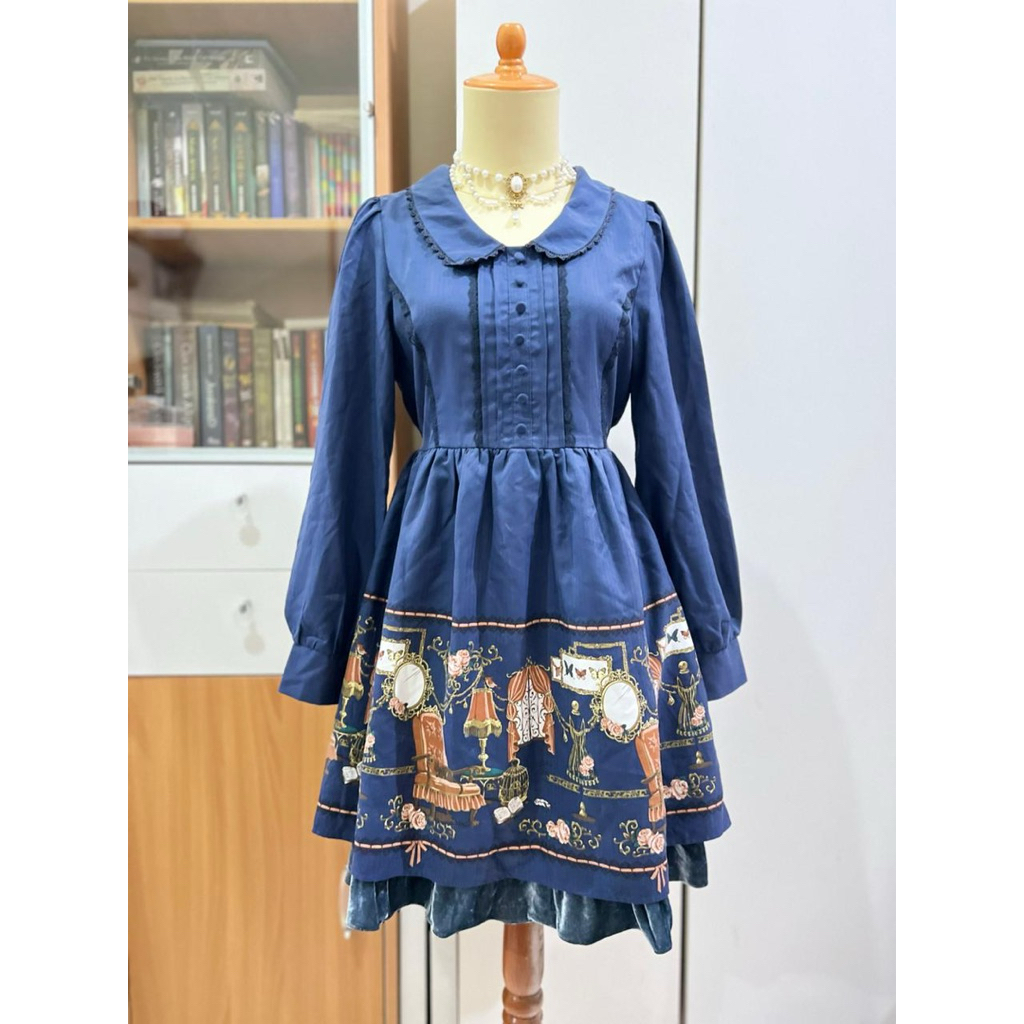 Axes Femme Blue Winter Christmas Dress Premium Rare Himekaji Kawaii