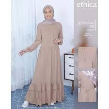 GAMIS DEWASA ETHICA HANAMI 08 WARNA CREAM,PINK