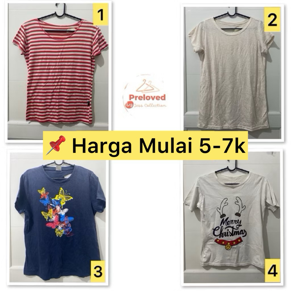 < PROMO > Atasan Cewek - Kaos Cewek - Kaos Preloved