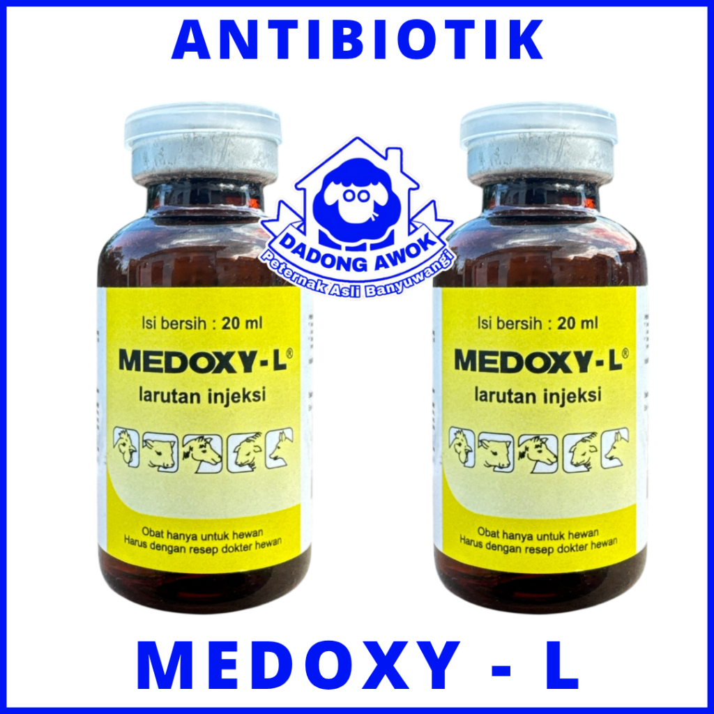 MEDOXY L 20ML & MEDOXY L 20ML - Obat Anti Infeksi Hewan Spektrum Luas Sapi Kambing Babi Ayam Unggas