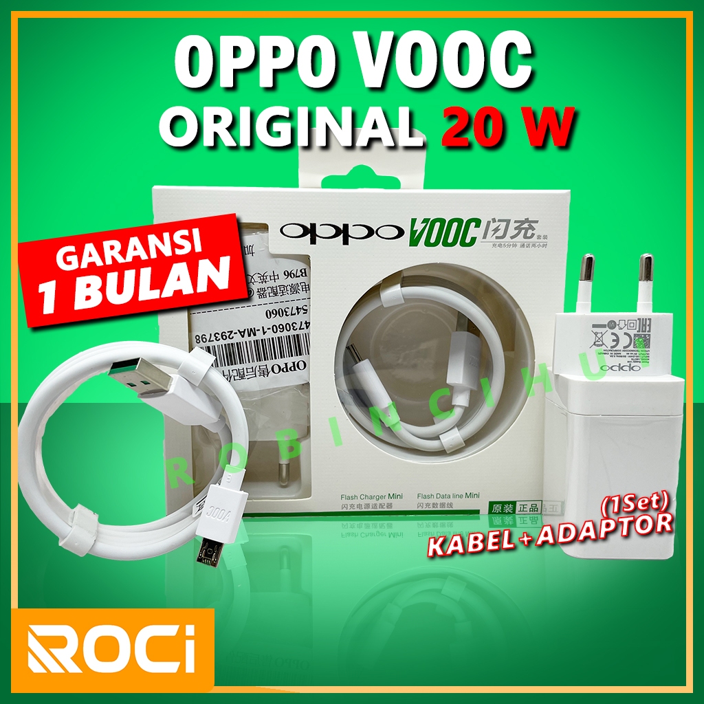 Charger Oppo Micro Usb - Type C 20 Watt VOOC Original AK779 / Kabel Oppo / Adaptor Oppo 20 Watt / Ka