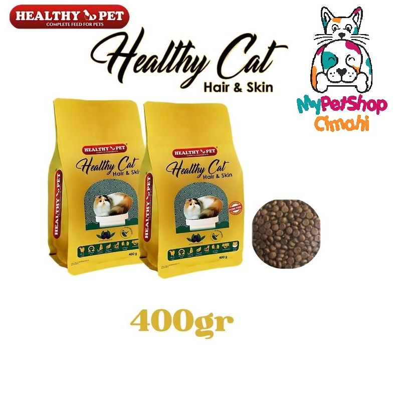 Healthy Pet Healthy Cat Hair & Skin 400gr Healthy Pet Healthy Makanan Kucing Hair & Skin 400gr
