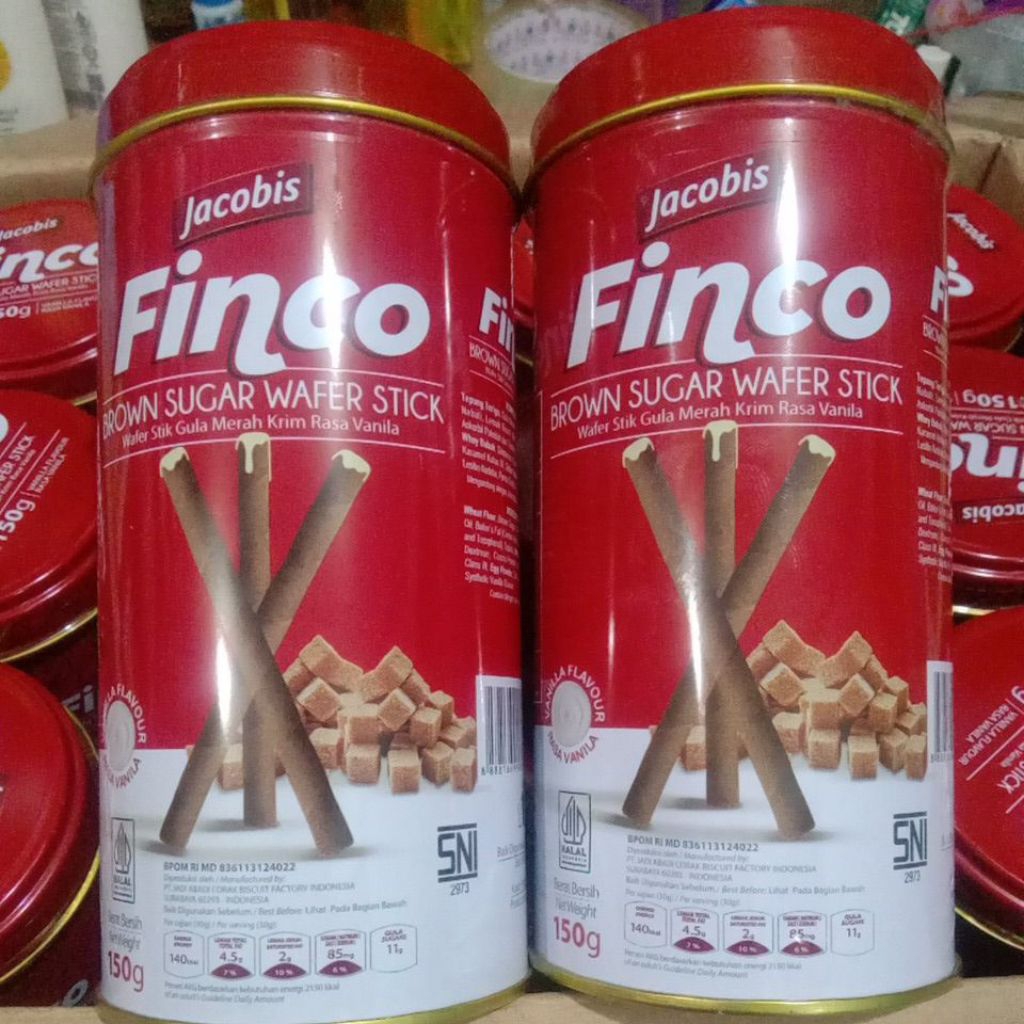 Jacobis Finco Brown sugar wafer stick 150gr